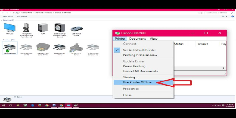 8.1.7 Choose a Printer