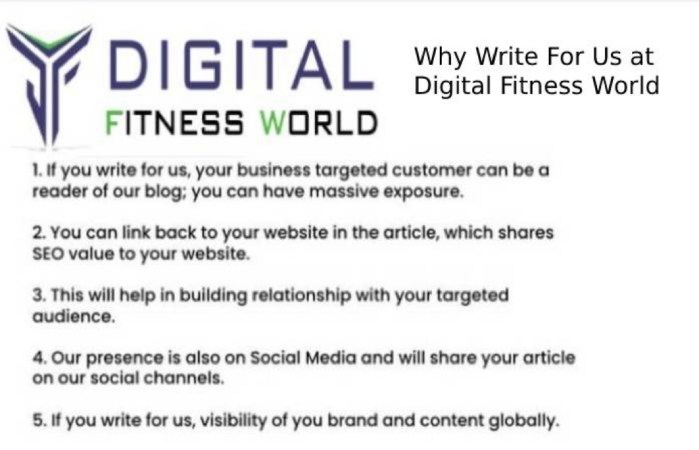 Why Write For Us at Digital Fitness World – Health IT Write for u